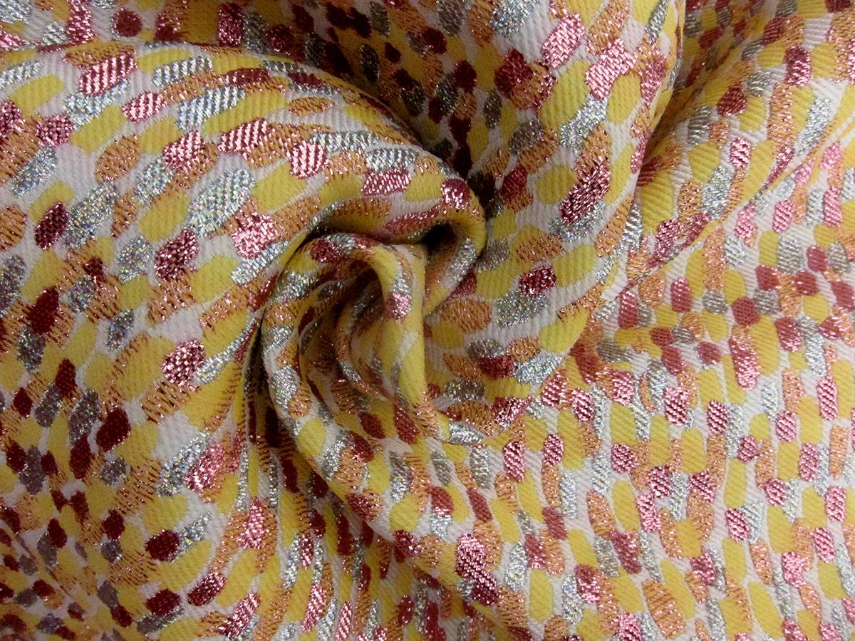 Metallic Silk Blend Jacquard3