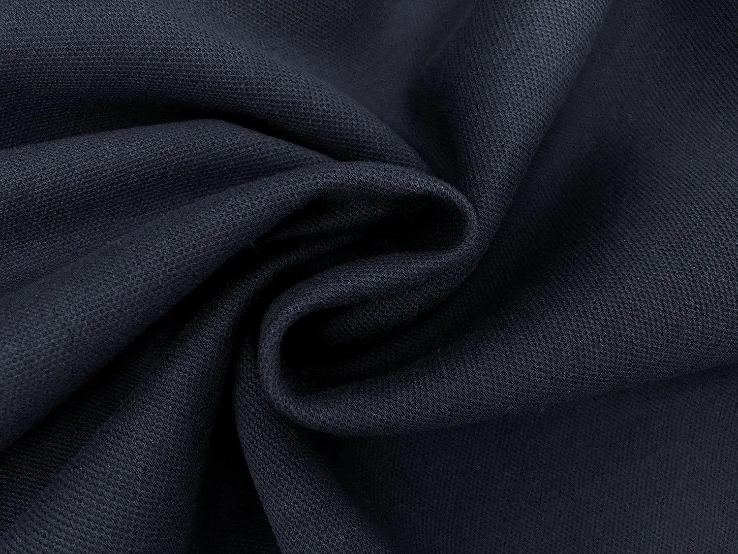 Japanese Cotton Blend Heavy Pique Knit in Navy1