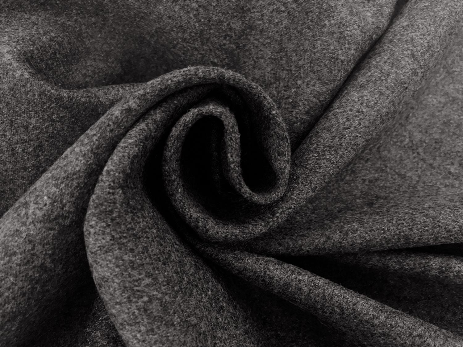 Italian Virgin Wool and Cashmere Flannel in Grey1