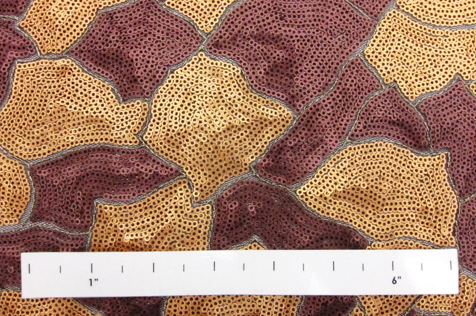 Micro Sequins on Metallic Embroidered Tulle1