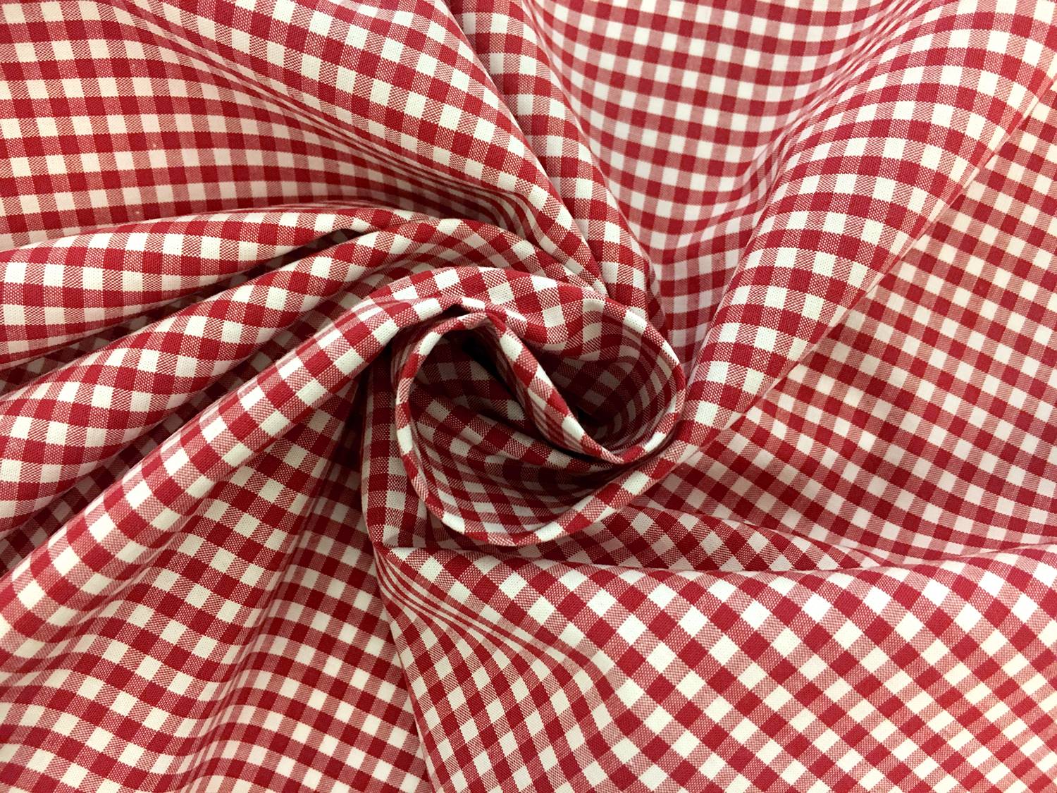 1/8" Cotton Gingham in Red1