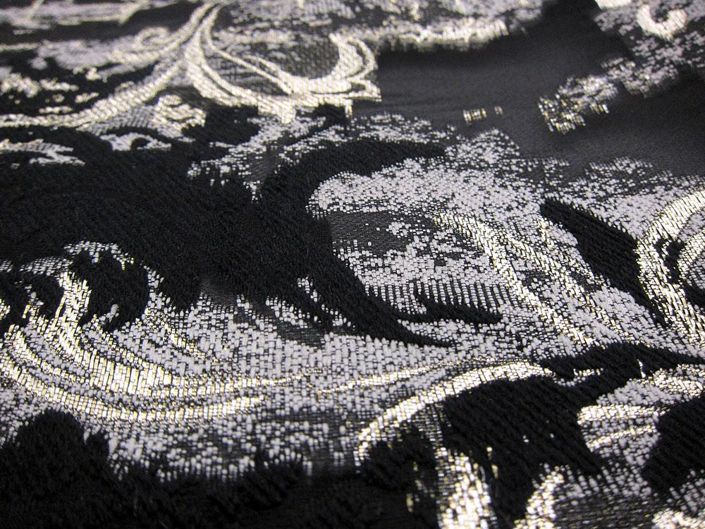 Silk Blend Metallic Fil Coupé Organza1