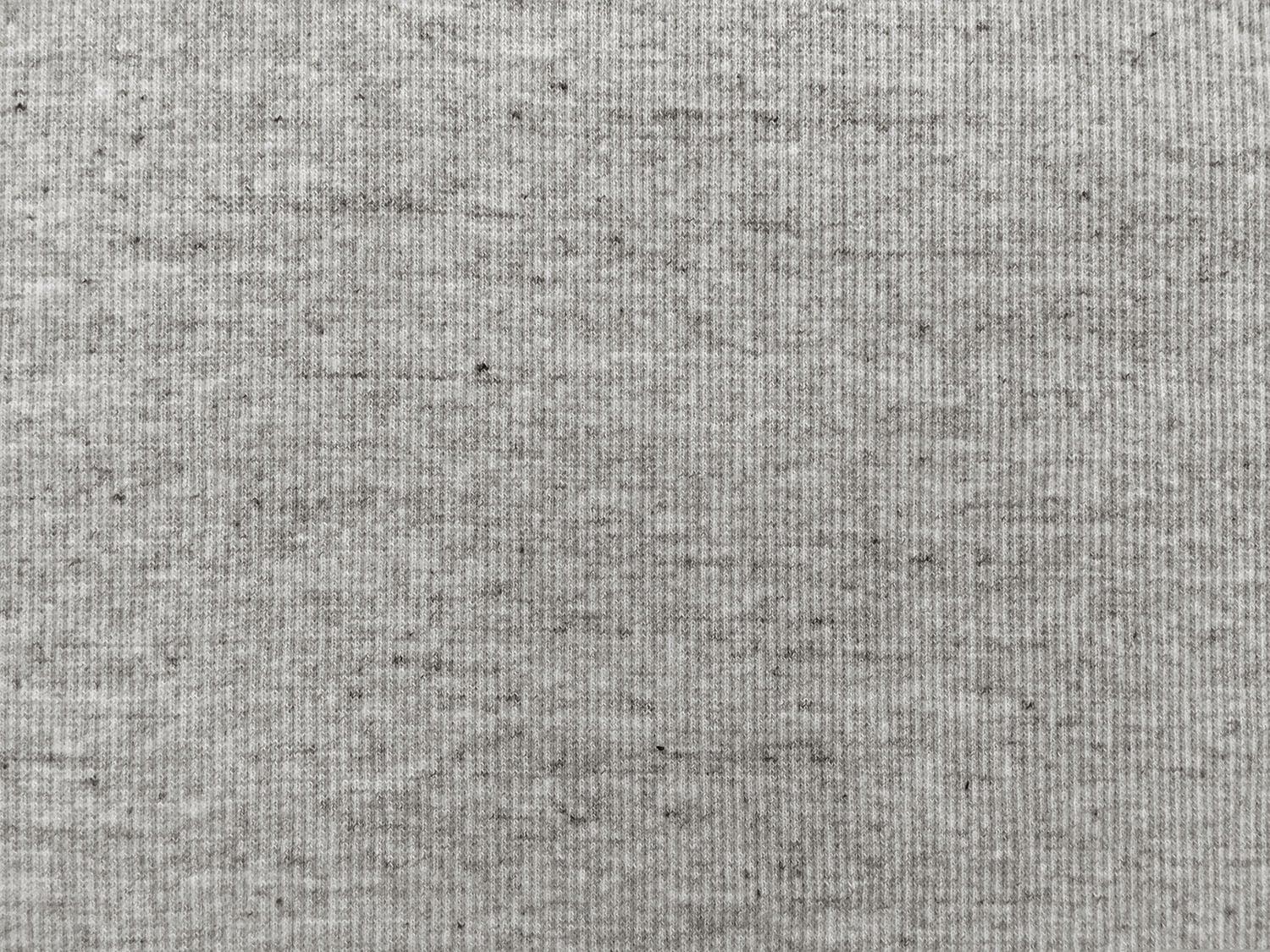 Japanese Cotton Rib Knit in Heather Grey0