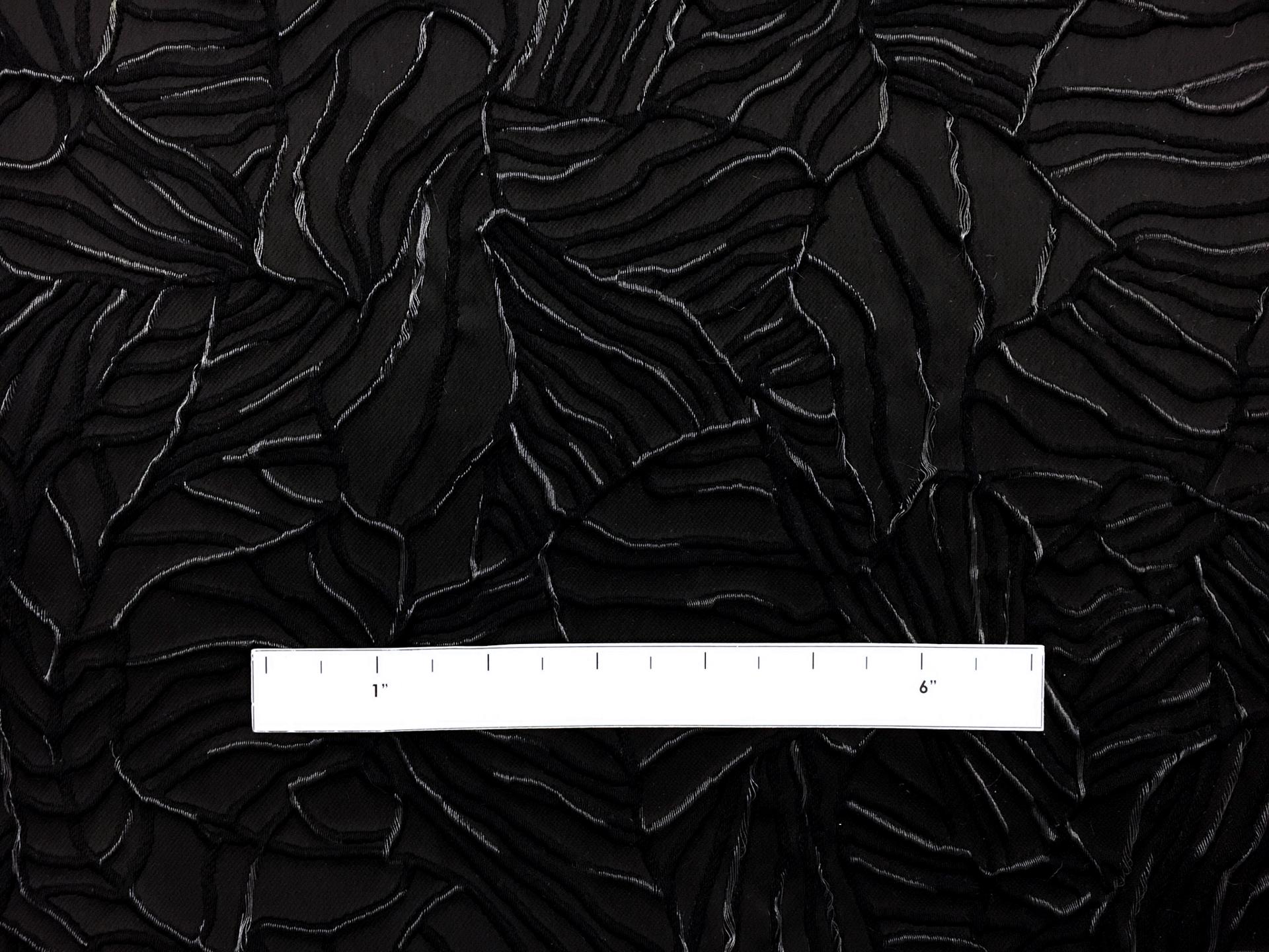 Wool and Polyester Blend Organza Cloqué2