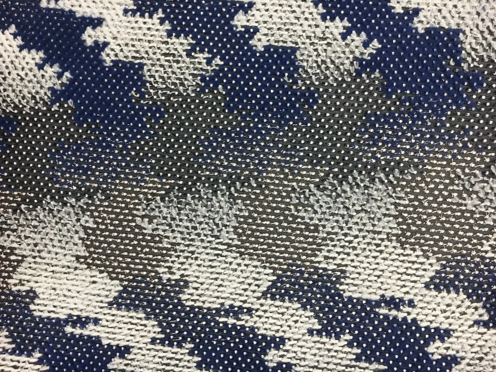 Metallic Fil Coupé Organza Large Zig Zags0