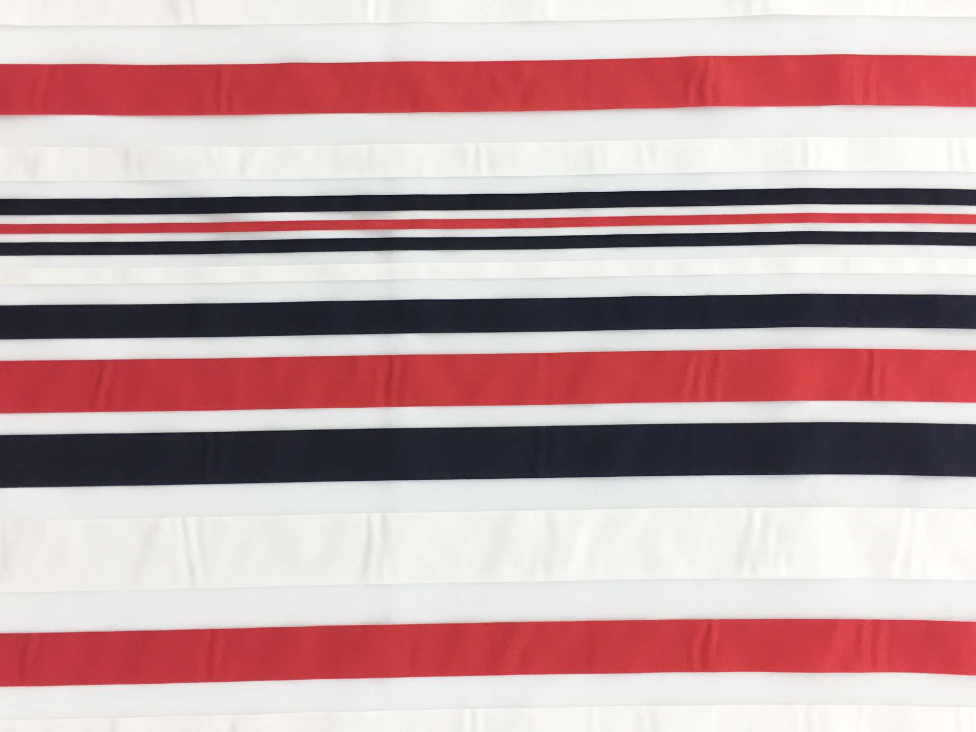 Viscose Blend Striped Organza0