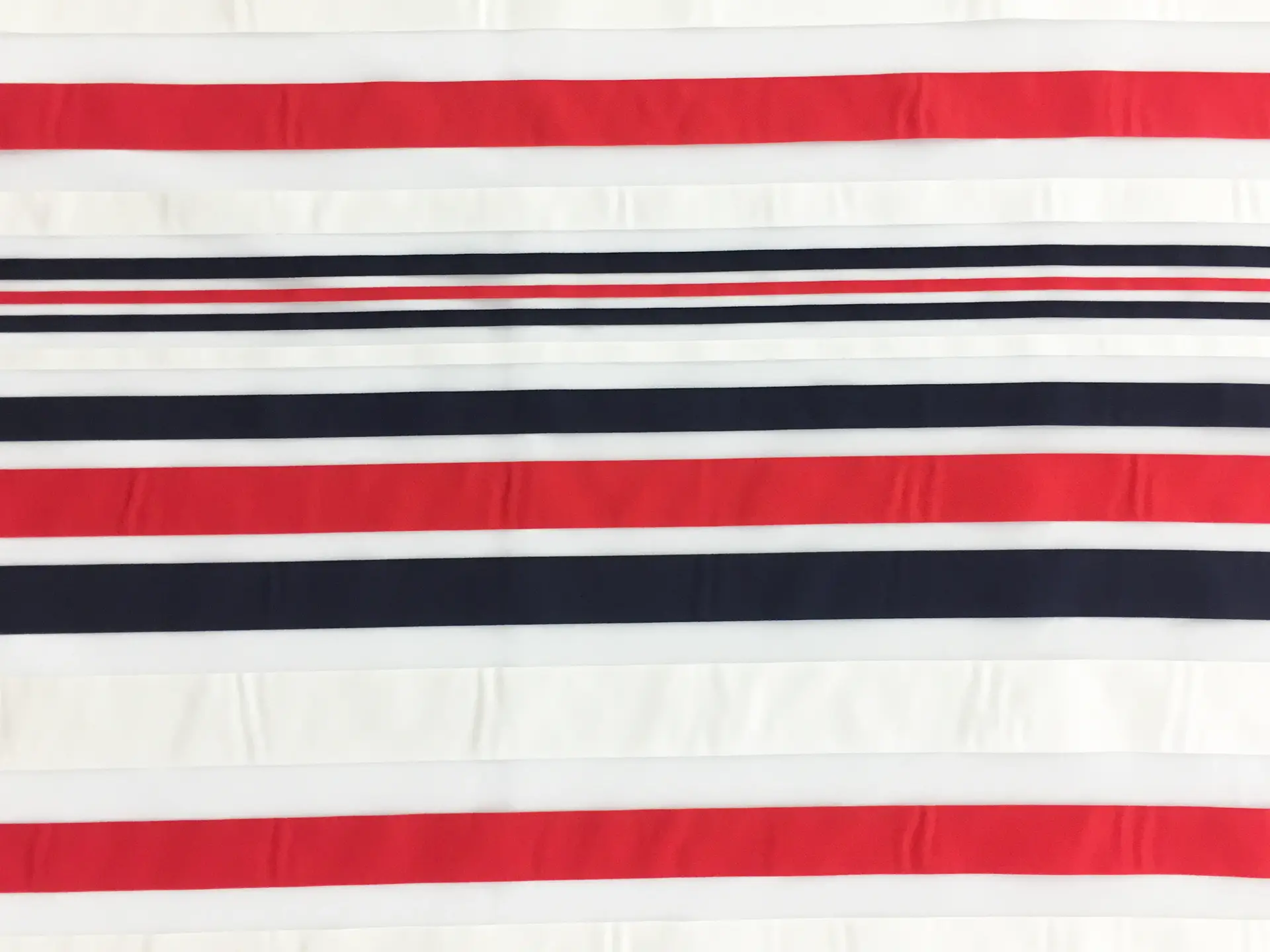 Viscose Blend Striped Organza0