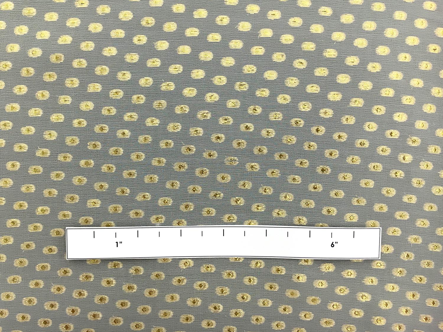 Silk Chiffon with Metallic Aspirin Dots2