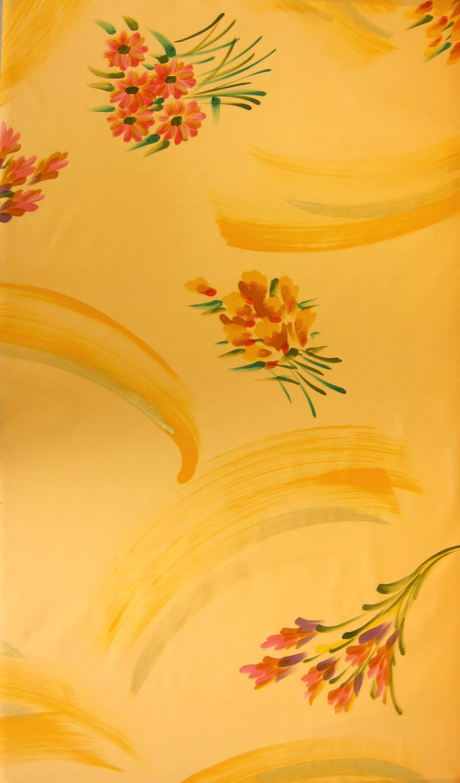 Hand Painted Iridescent Taffeta0