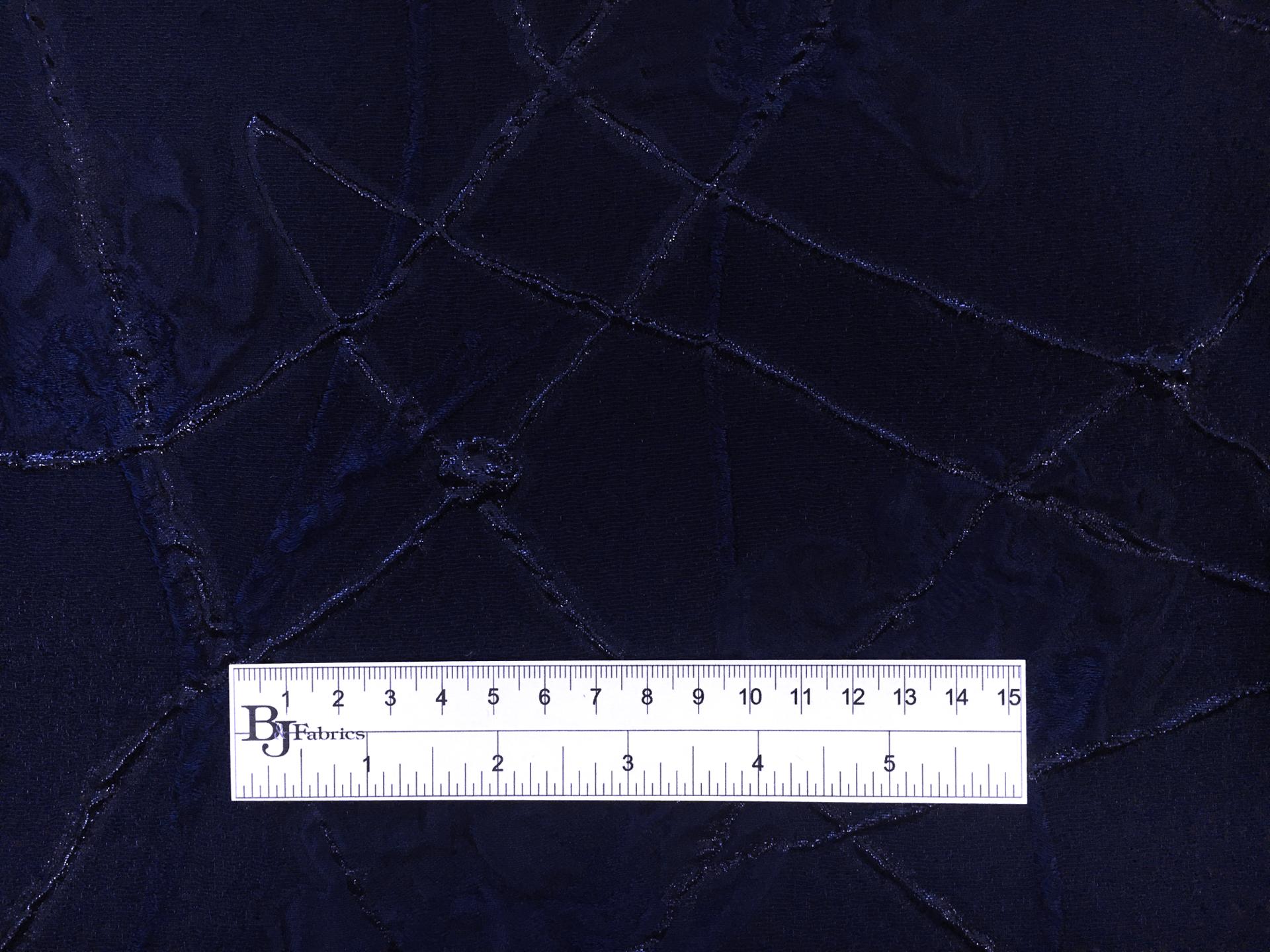 Silk Blend Metallic Organza with Abstract Lines and Floral Motifs1