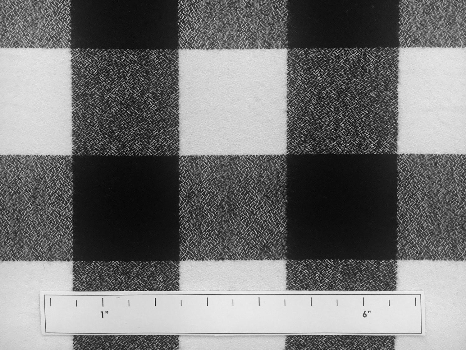 Cotton Mammoth Flannel Check Black and White3