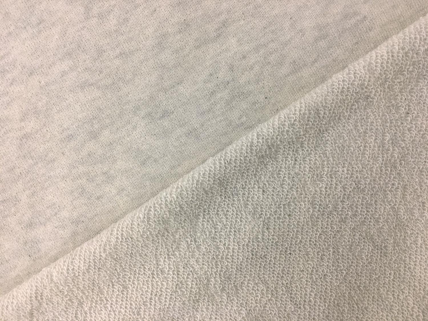 Japanese Cotton French Terry in Heather Cream2