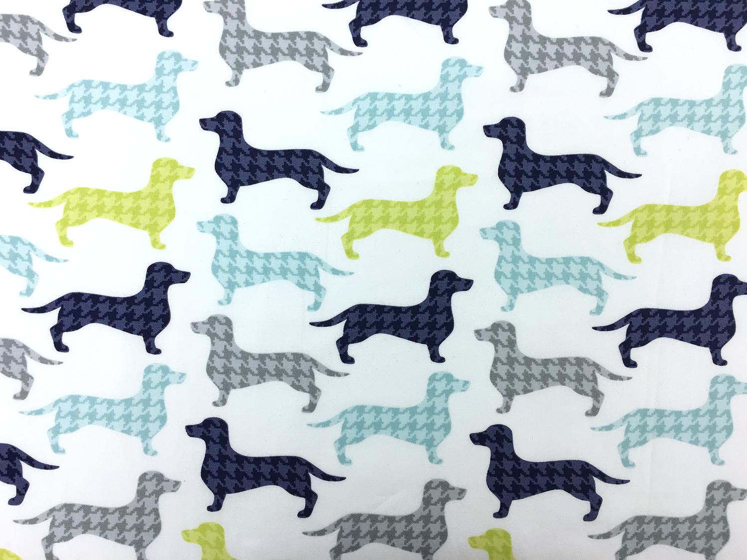Cotton Broadcloth Dachshunds Print 0