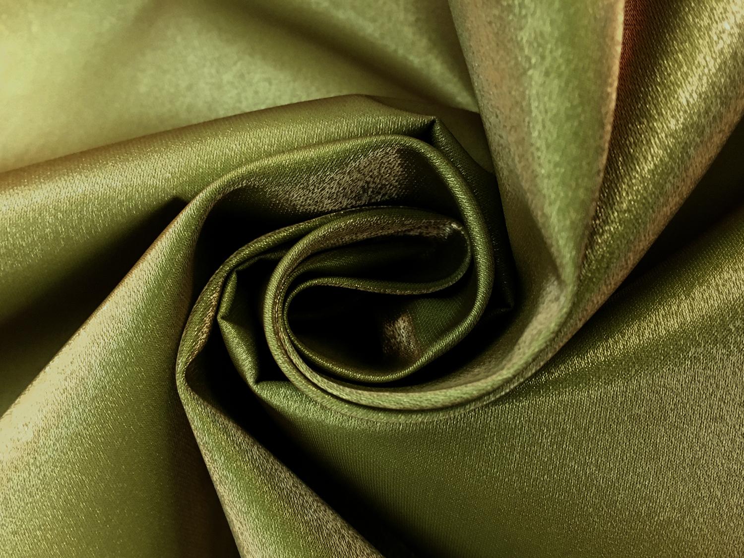 Metallic Polyester and Viscose Blend Satin Face Organza0