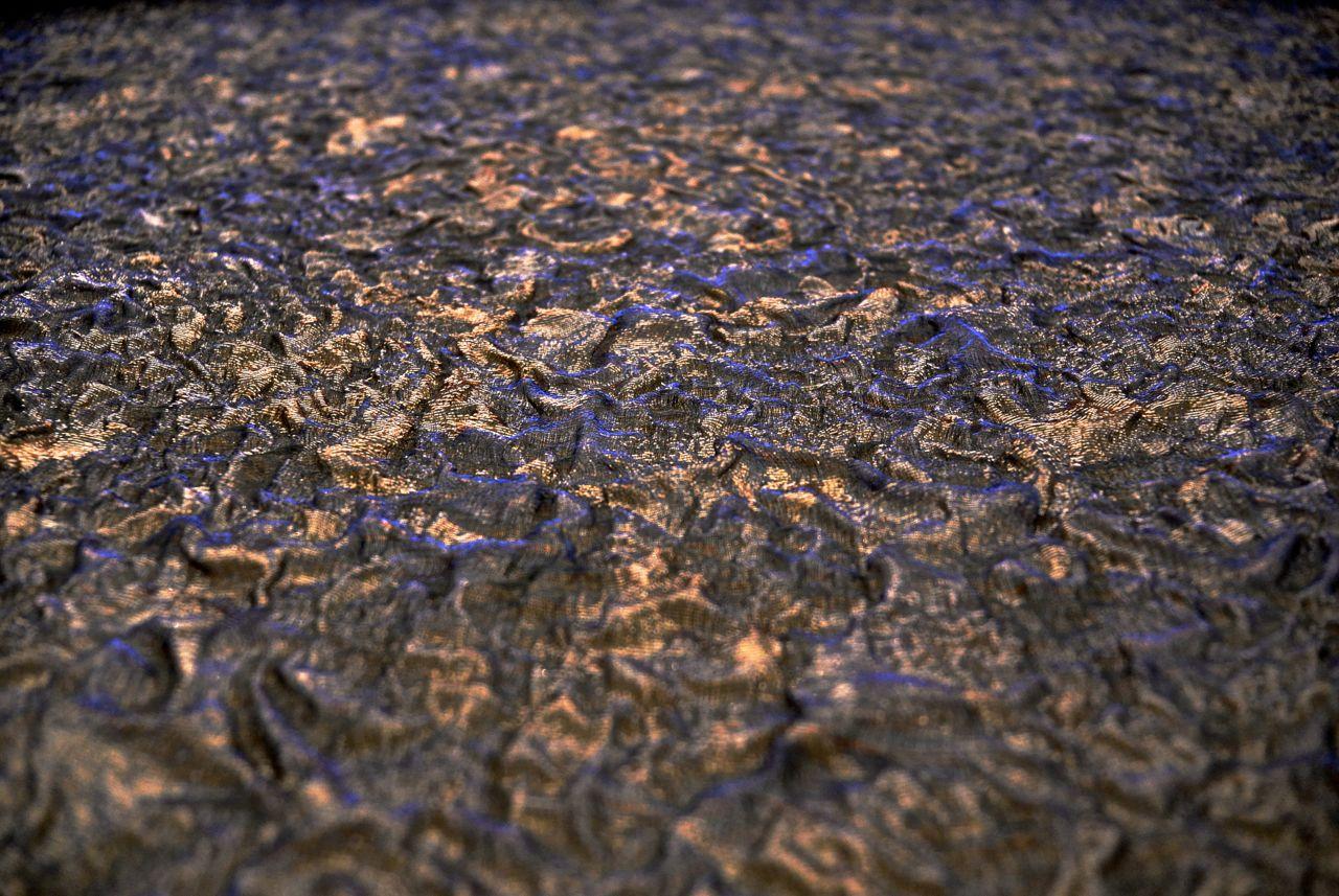 Iridescent Metallic Silk Blend Organza Cloqué2